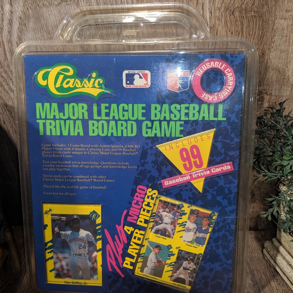 Major League Baseball Trivia Game New
